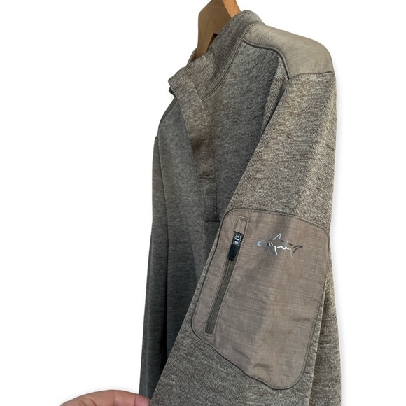Greg Norman Men’s Tan Quarter Button Golf Pullover with Arm Pocket, Medium - Picture 3 of 9